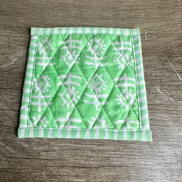 Furbish Studio Flower Quilted Mint Coasters Set of 4 BRAND NEW Cottage Core Boho - Picture 5 of 5